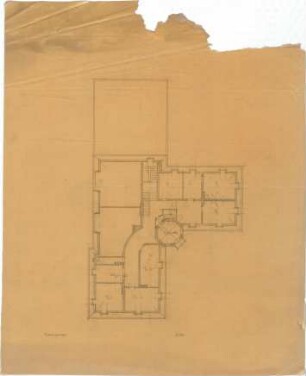Hildebrand, Adolf von; München, Maria-Theresia-Str. 23; Wohnhaus Hildebrand - Grundriss DG