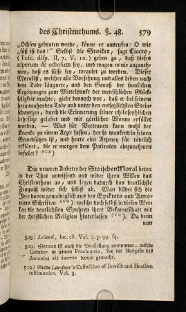 579-590, Die neueren Anbeter der Stoischen Moral beten ...