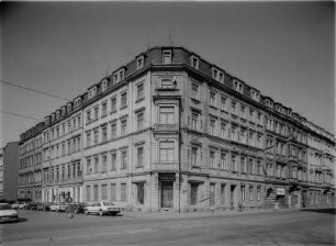 Dresden-Neustadt, Hoyerswerdaer Straße 25. Wohn- und Geschäftshaus (1874). Eckansicht