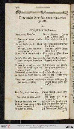 Neue leichte Gespräche von verschiedenem Inhalt