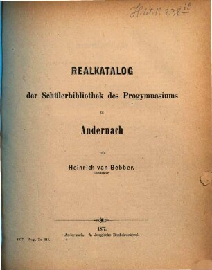 Zu der öffentlichen Prüfung und der Schlussfeier ... ladet ergebenst ein, 1876/77