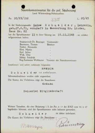 Schneider, Luise