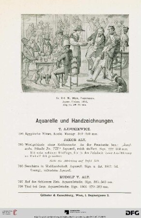 Aquarelle und Handzeichnungen (Nr. 794-954)