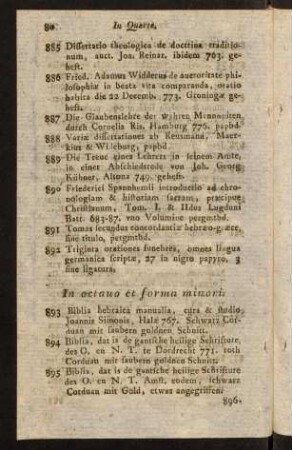 80-164, In octavo et forma minori.