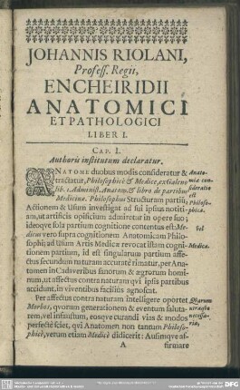 Liber I. de Ossibus in Sceleto