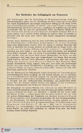 18: Der Entdecker des Schlagkegels am Feuerstein