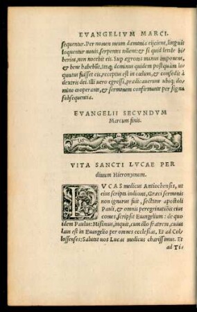 Vita Sancti Lucae Per divum Hieronymum.