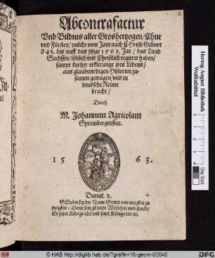 Titelblatt mit Taufdarstellung