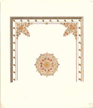 Kreuter, Franz Jakob; München ; Café Tambosi (Annast), Wandmalerei und Plafond - Deckenbemalung (Detail)