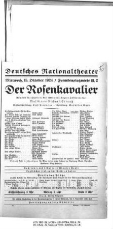 Der Rosenkavalier