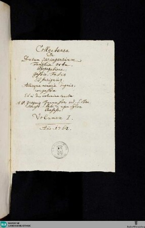 Collectanea Zaringensia I - Cod. St. Peter pap. 13
