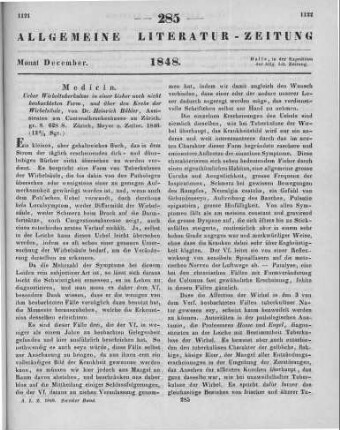 Bühler, H.: Ueber Wirbeltuberkulose in einer bisher noch nicht beachteten Form, und über den Krebs der Wirbelsäule. Zürich: Meyer & Zeller 1846