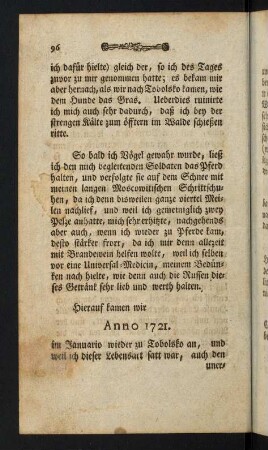 96-107, Anno 1721-1726