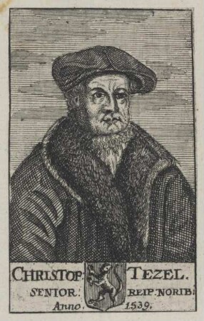 Bildnis des Christop. Tezel