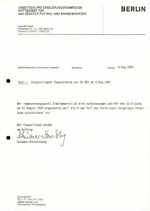 Dokumentation: Konflikte um die Kindertagesstätte Waldemarstraße 32, 1983