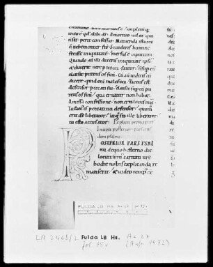 Augustinus, Enarrationes in Psalmos 51-100 — Initiale P, Folio 95 verso