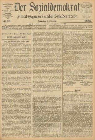 No 36. Donnerstag, 3. September 1885.