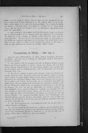 Versammlung zu Elbing. - 1390 Aug. 3.