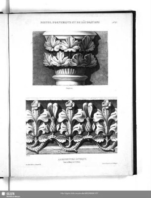 No. 27. Architecture Gothique Frise de l'Abbaye de St. Alban