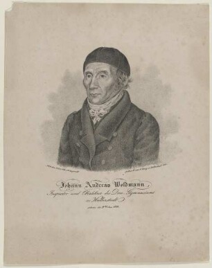 Bildnis des Johann Andreas Woldmann