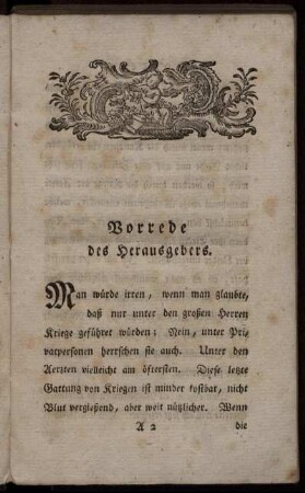 Vorrede des Herausgebers.