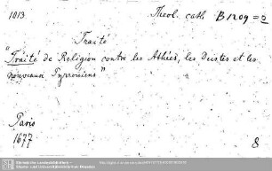 Theologia catholica B 1209