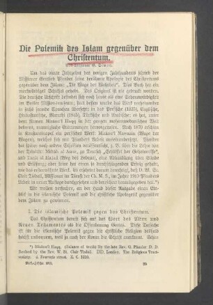Die Polemik des Islam gegenüber dem Christentum