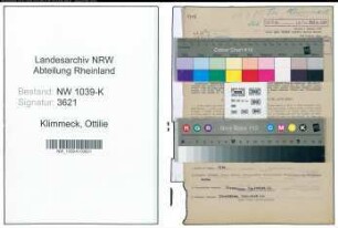 Entnazifizierung Ottilie Klimmeck , geb. 02.11.1901 (Lehrerin)