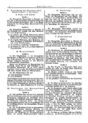 Verfassung der Evangelischen Gemeinschaft in Preußen : [Amtlicher Teil]