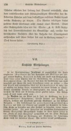 128 Kirchliche Mittheilungen