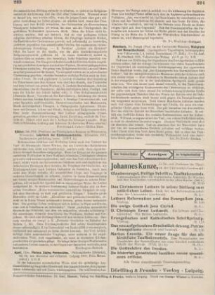 223 [Rezension] Köhler, John, Lehrbuch der Kirchengeschichte
