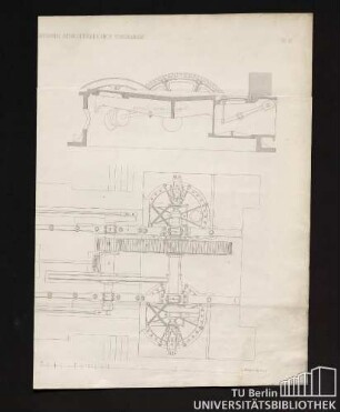 Bl. 8. Dampfmaschine auf der Nanterre - St. Germain atmosphärischen Eisenbahn.