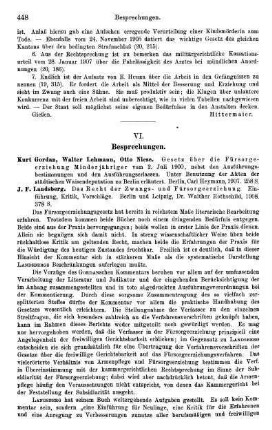 448-464, VI. Besprechungen
