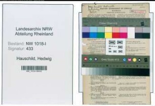 Entnazifizierung Hedwig Hauschild , geb. 24.04.1908 (Beamtin)