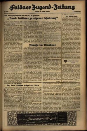 Zweite Ausgabe vom Mittwoch, den 06. Oktober 1937.