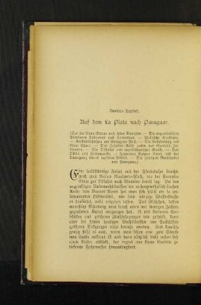 Zweites Kapitel. Auf dem La Plata nach Paraguay.