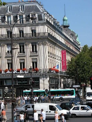 Verkehr Stadtzentrum nahe Opernplatz, Paris