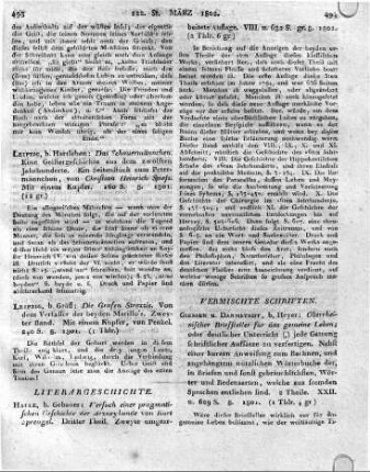 Halle, b. Gebauer: Versuch einer pragmatischen Geschichte der Arzneykunde von Kurt Sprengel. Dritter Theil. Zweyte umgearbeitete Auflage. VIII. n. 632 S. gr. 8. 1801.