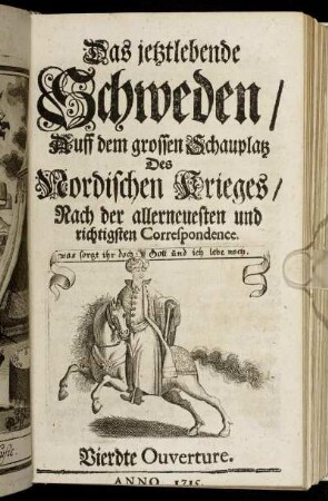 Vierdte Ouverture. Anno 1715.