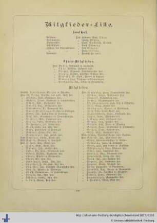 Mitglieder-Liste.