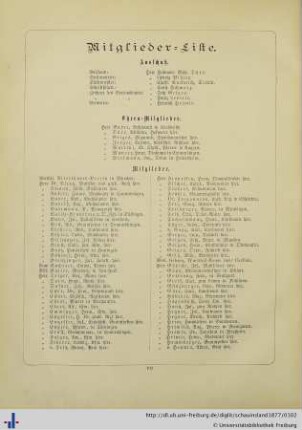Mitglieder-Liste.