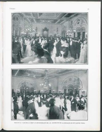 [Fotografía de] Baile en el "Club de la Unión" en conmemoración del 40.° aniversario de la fundación de este centro social