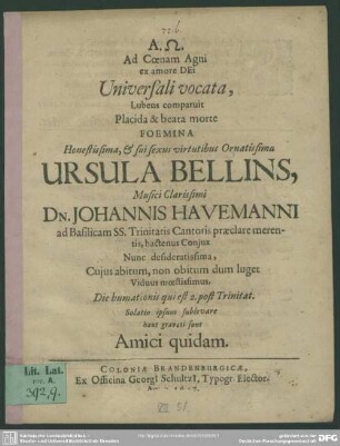 Ad Coenam Agni ex amore Dei Universali vocata