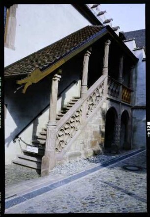 Freiburg: Gerichtslaube, Treppe