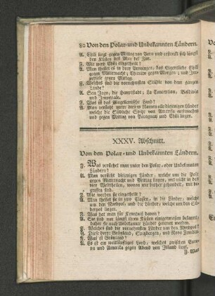 XXXV. Abschnitt. Von den Polar- und Unbekannten Ländern.