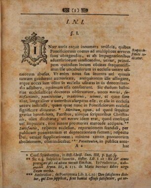 Ex historia ecclesiastica, de libellis pacis veteris ecclesiae, eorumque ab indulgentiis pontificiorum discrimine