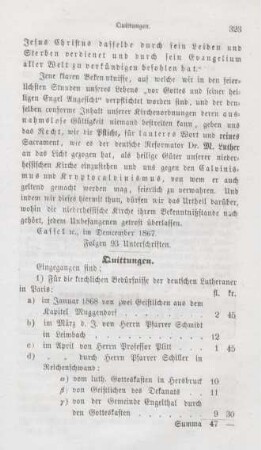 323-324 Quittungen