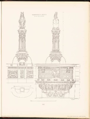 Rossstraßen-Brücke, Berlin: Detail (aus: Neubauten der Stadt Berlin, Bd. II, 1903)