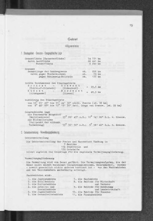 2. Gebietseinteilung - Verwaltungsgliederung