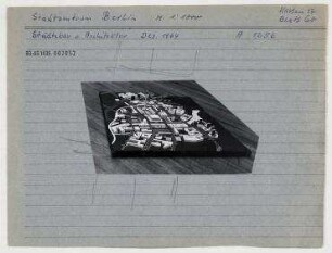 Modell: Stadtzentrum. Berlin, Mitte, Stadtzentrum